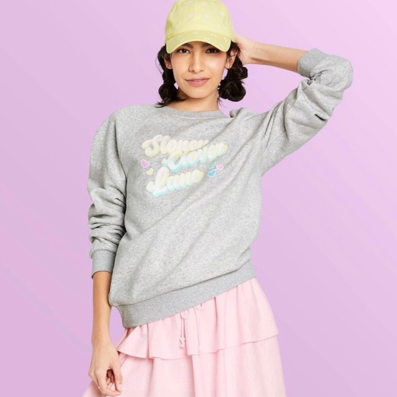 STONEY CLOVER LANE x Target Grey Logo Sweatshirt - Picture 5 of 5